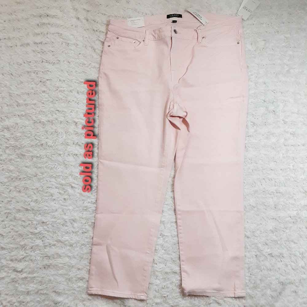LAUREN RALPH LAUREN PREMIER STRAIGHT ANKLE JEANS - Picture 2 of 7
